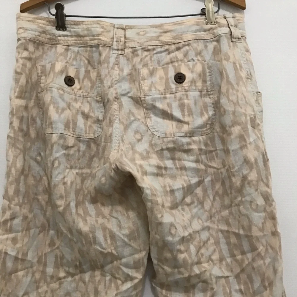 Patagonia Beige Patterned Drawstring Pants Size 8
